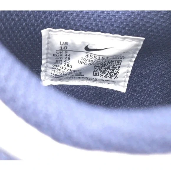 Nike‎ BIG LOW Men's Size 10 MIDNIGHT NAVY 355152-140 Basketball Sneakers Shoes - Picture 7 of 7